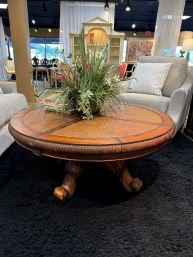 Tooled Top Coffee Table