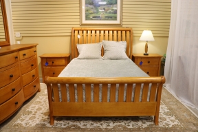 Slat Sleigh Queen Bed