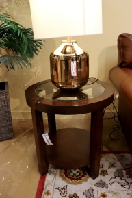 Glass Top End Table