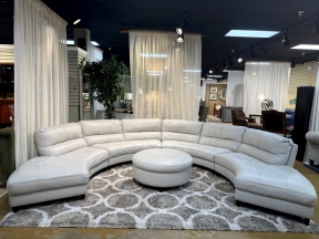 Jason Furn. Leather Sectional w/Ottoman