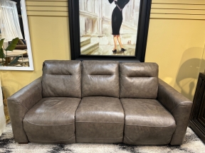 Havertys Leather Power Reclining Sofa