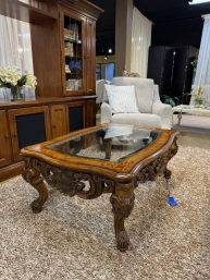 Traditional Gls Top Coffee Table