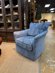 Century Patterned Swivel Chair