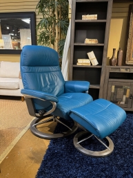 Ekornes Stressless Leather Recliner W/Otto