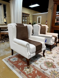 036 Striped Accent Chair