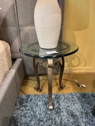 Glass/Metal End Table