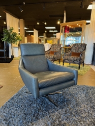 West Elm Austin Leather Swivel Chair