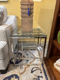 Glass End Table