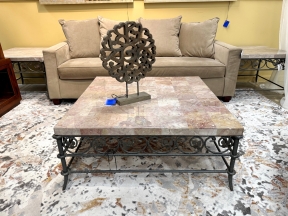 Marble/Iron Coffee Table