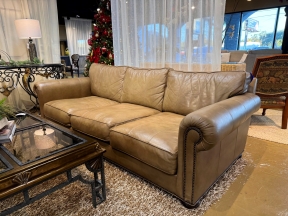 Ethan Allen Leather Sofa