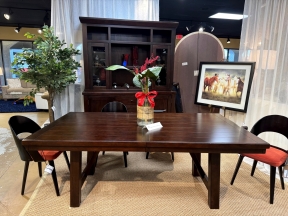 Ashley Trestle Table W/Leaf