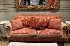 Custom Calico Floral Sofa