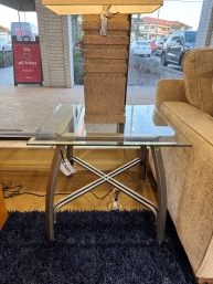 Glass Top End Table