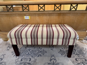 Striped Storage Bench