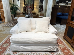 Alan White Slipcovered Loveseat AS IS