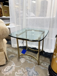 Glass Top End Table