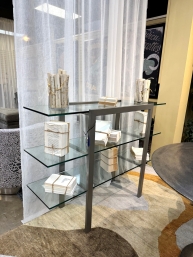 Glass/Metal Etagere