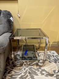 Steve Silver Glass Top End Table