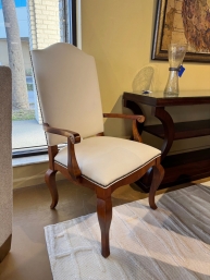 PAIR Fabric/Wood Chairs