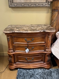 Stone Top Nightstand