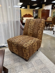 Patterned Slipper Chair