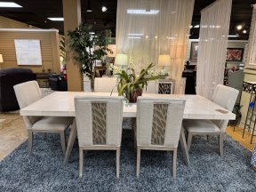 American Signature Dining Table w/6 Chairs+2Lfs