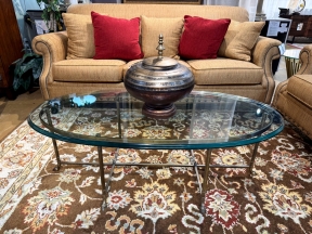 Glass/Metal Coffee Table