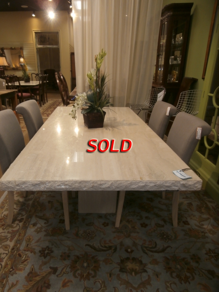 Travertine Dining Table