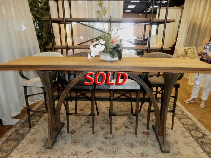 Wood Console Table