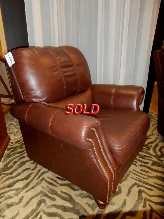 Aiden Leather Recliner from Ethan Allen