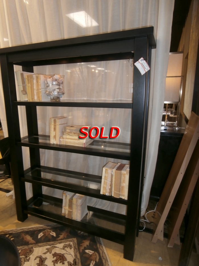 Pottery barn deals bookcase glass doors