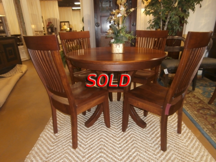 Wood Dining Table & Chairs