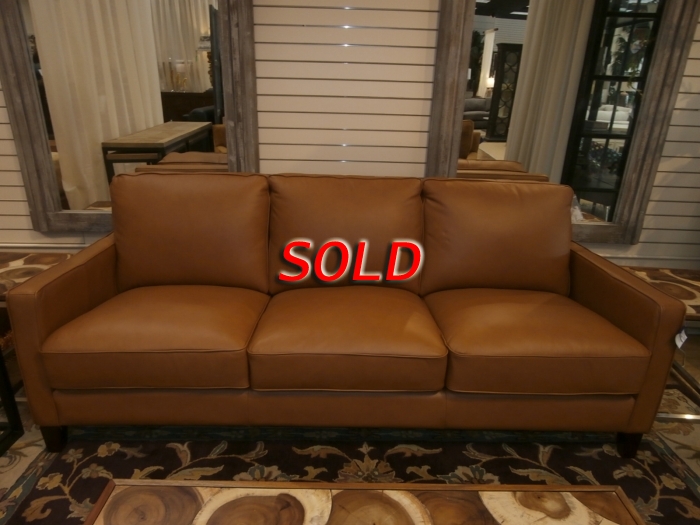 west park leather sofa brown