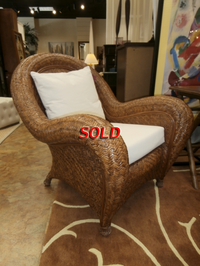 Pottery Barn Rattan Chair