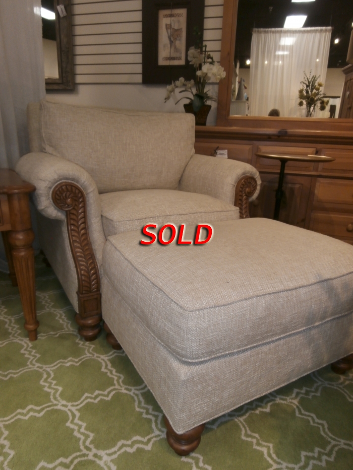 Tommy Bahama Chair & ottoman