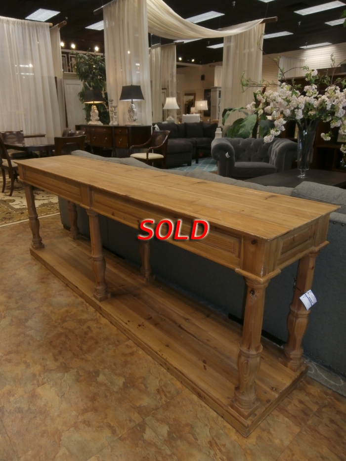 Pine Long Console Table