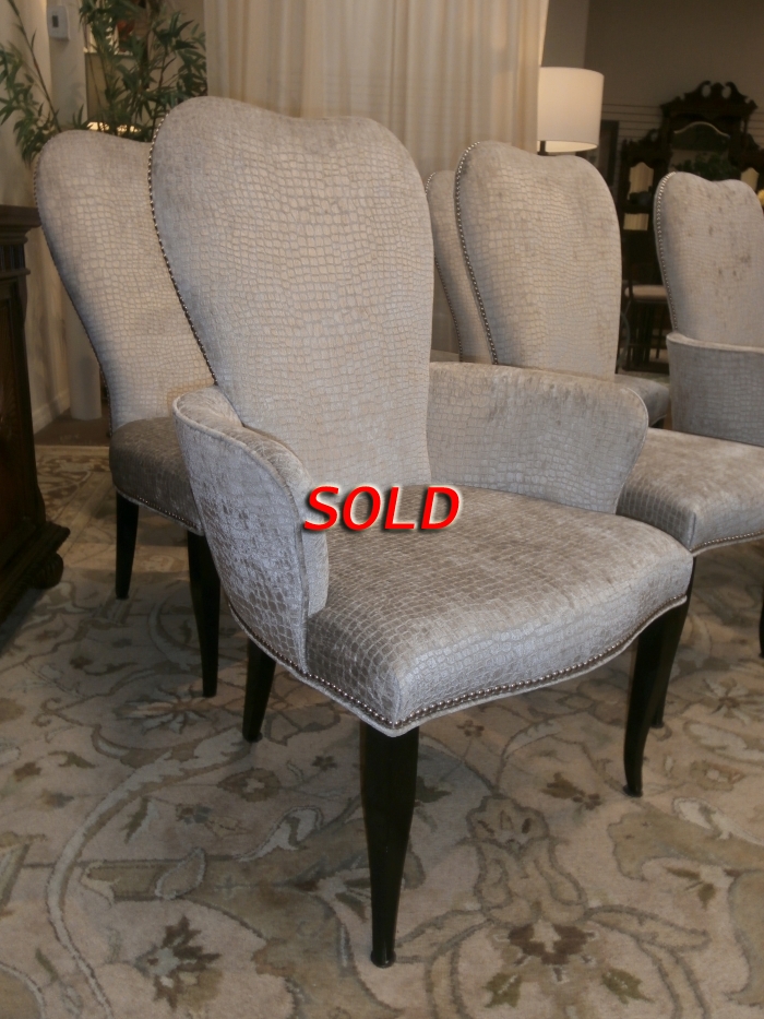 Alligator Print Chair S/8