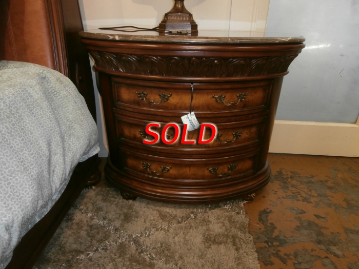 Marble Top Nightstand