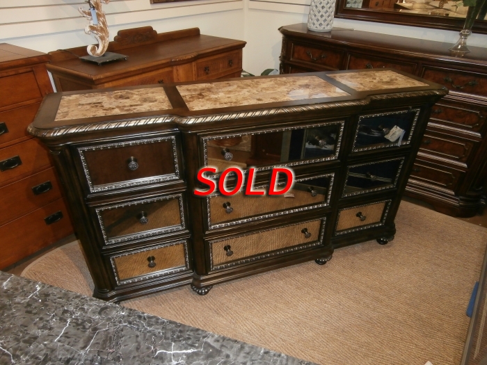 Pulaski Mirrored Dresser