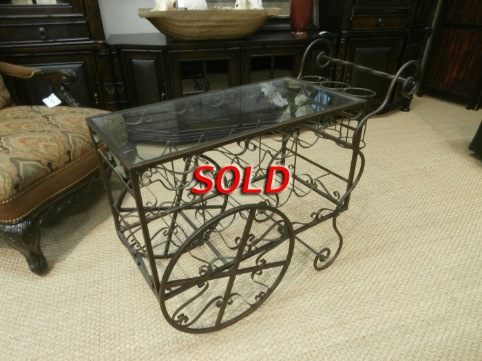 Metal/Glass Bar Cart