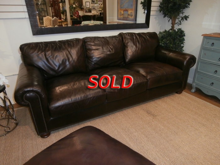 Pottery Barn Leather Sofa