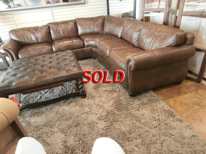 Bernhardt Leather Sectional