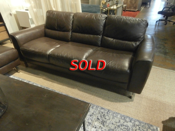 American Signature Leather Sofa