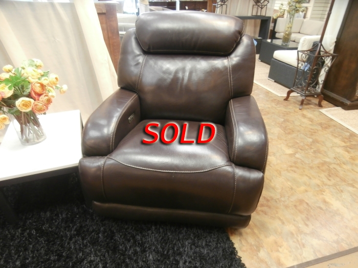 Simon Li Power Leather Recliner