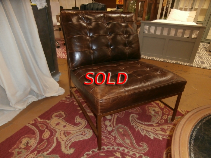 Mitchell Gold Leather Chair