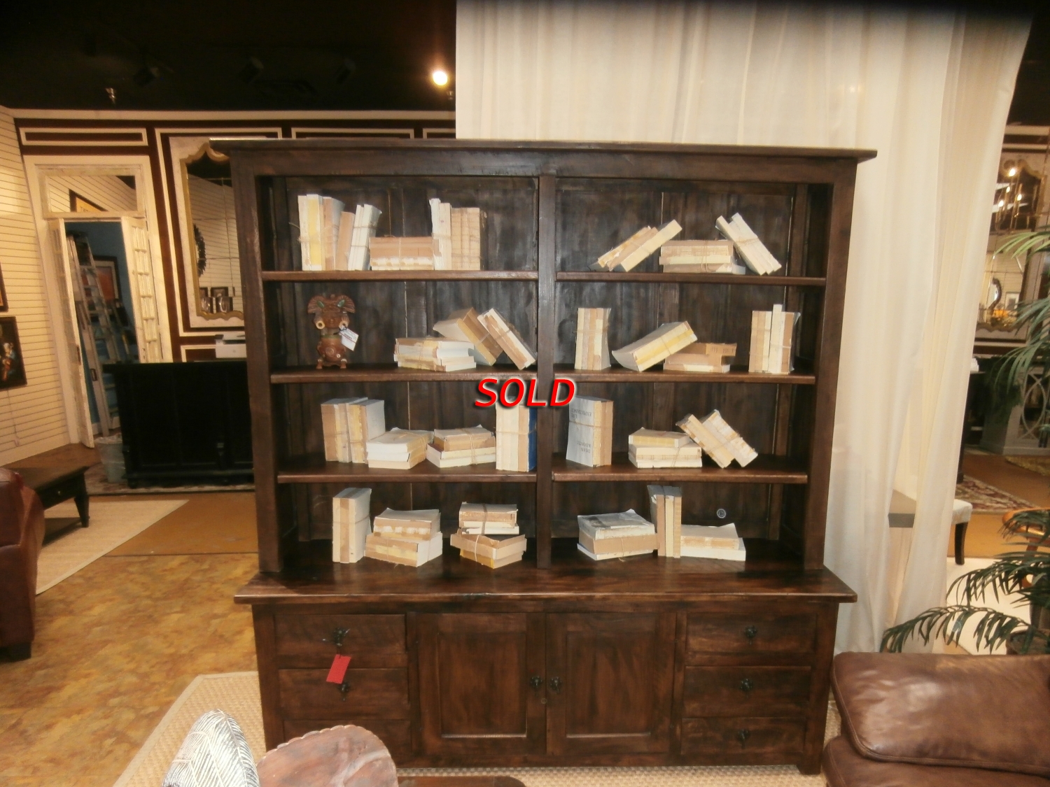 Rustic Wood Bookcase