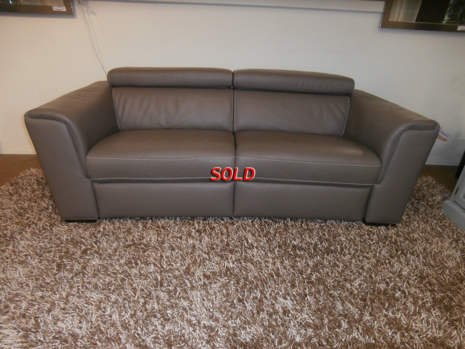 Leather Power Reclining Sofa