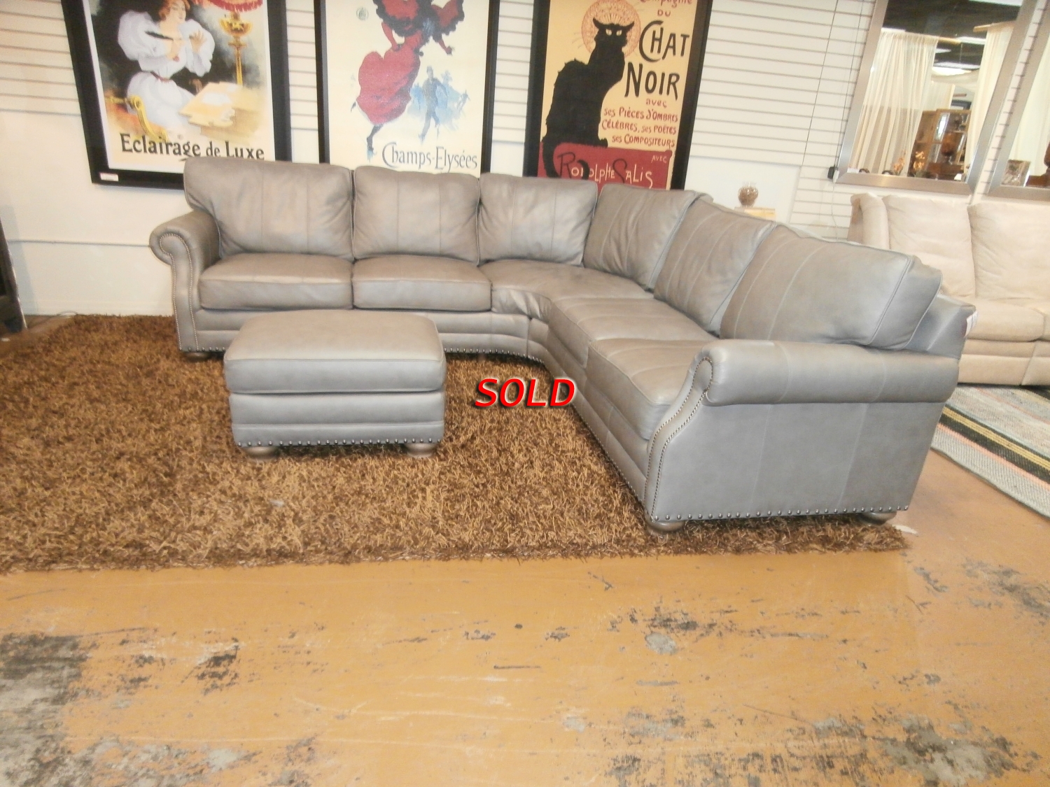 Bernhardt Leather Sectional