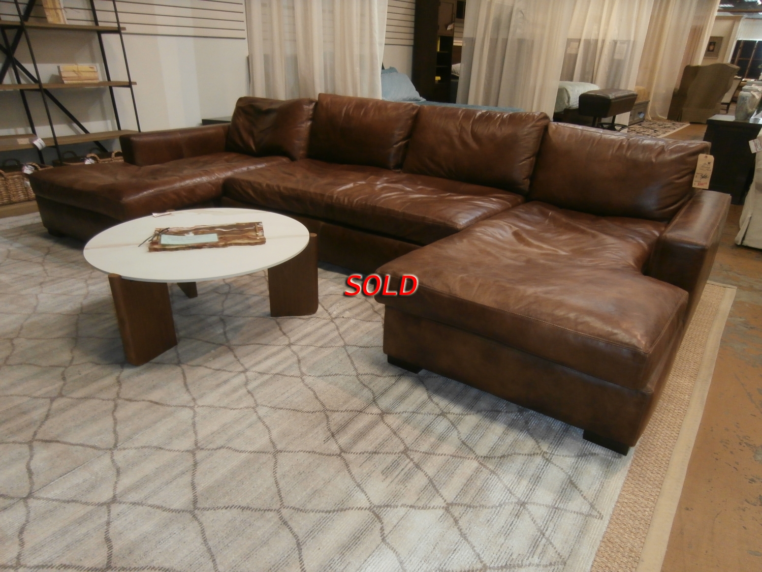 RH Maxwell Leather Sofa