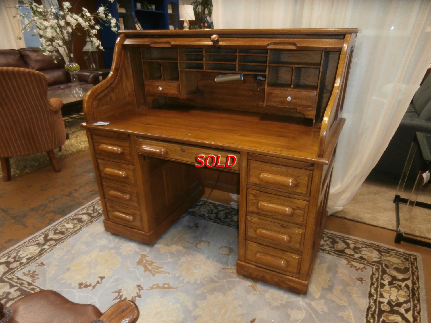 National Mt Airy Roll Top Desk